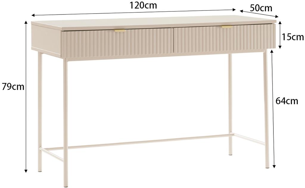 Caisa töölaud, 120x50 cm, greige