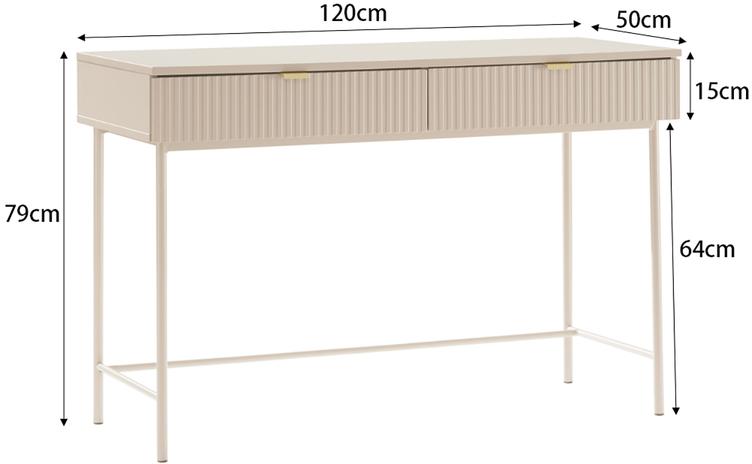 Töölaud Caisa 120x50 cm, greige