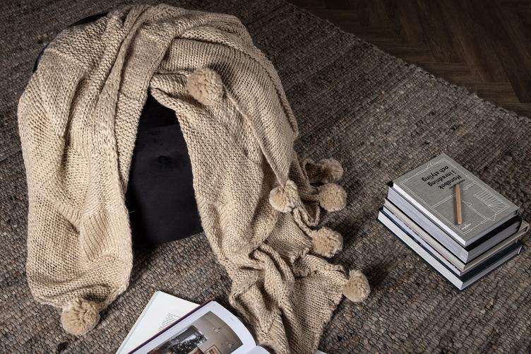 Anny pleed, 170x130 cm, beež