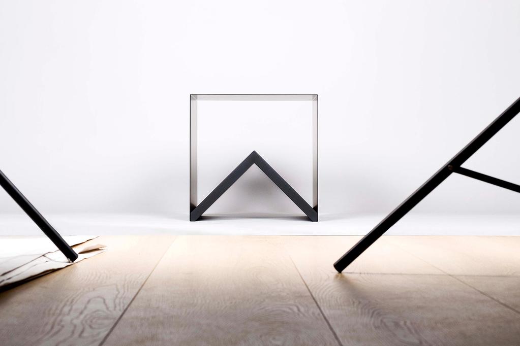 Kriss abilaud, 40x40 cm, must