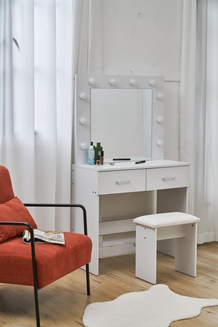 Beauty juuksurilaud, valge