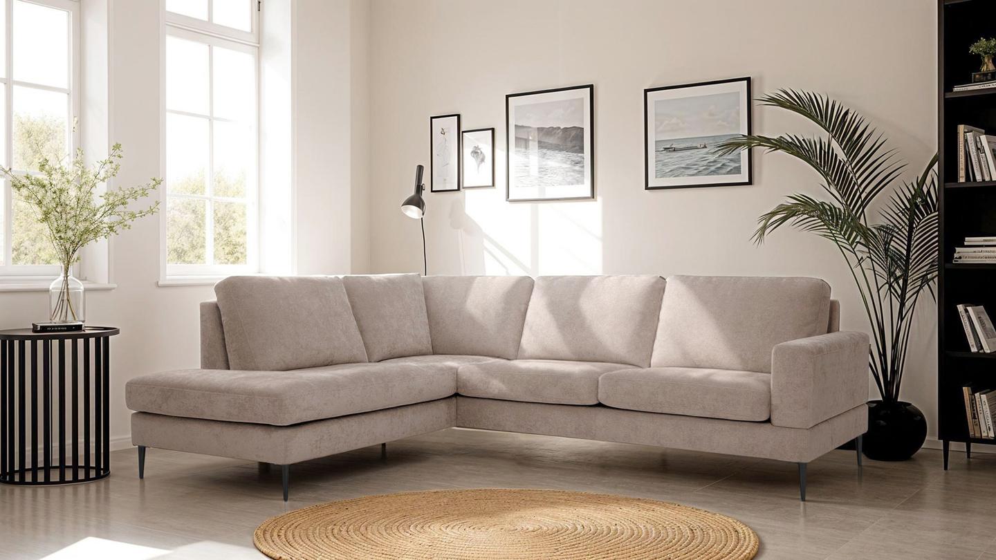 Capri avatud nurgaga diivan (vasak), Cloud 09, pruun