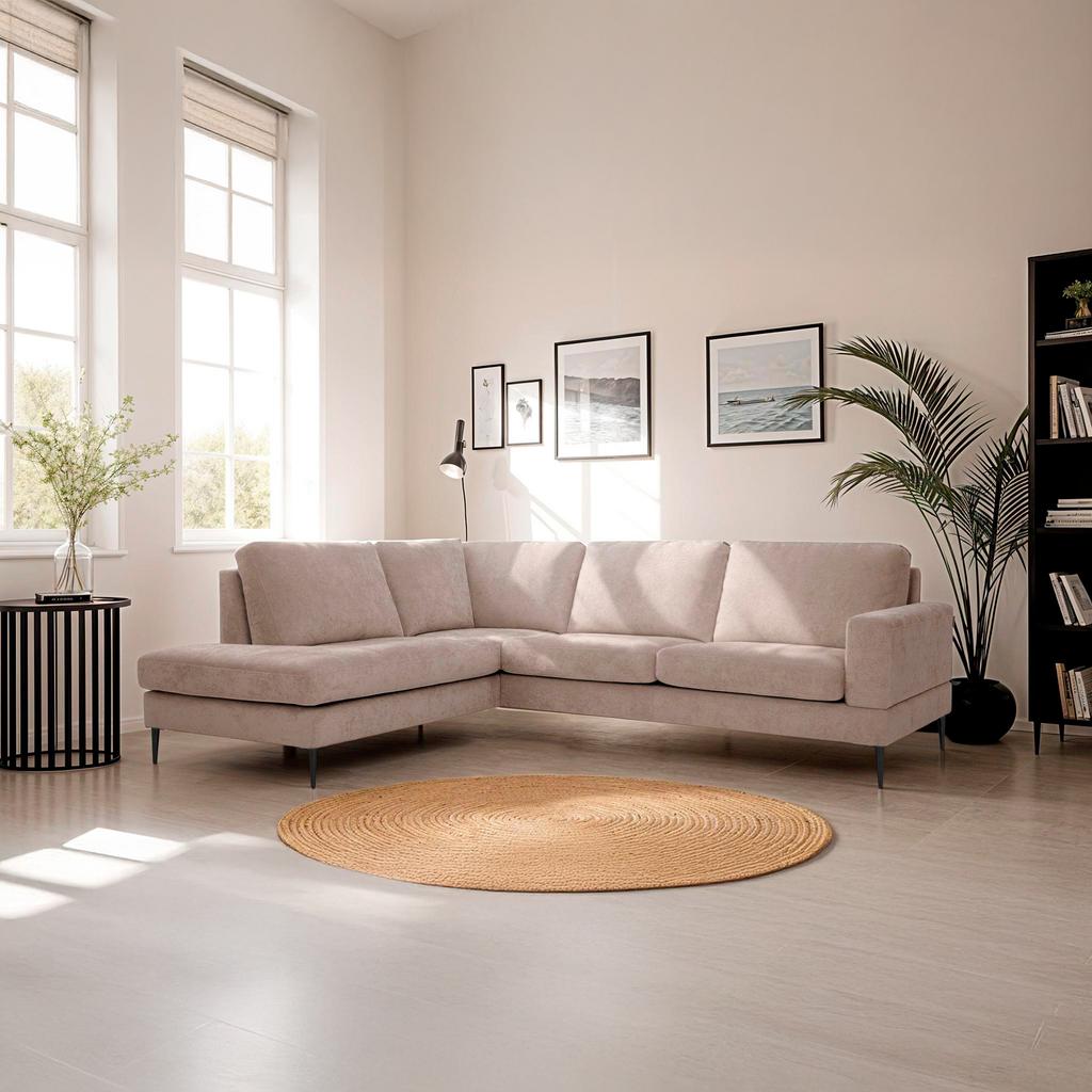 Capri avatud nurgaga diivan (vasak), Cloud 09, pruun