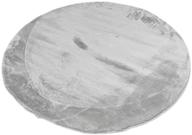 Pisipilt: Velour vaip, ümer, 160 cm, hõbedane