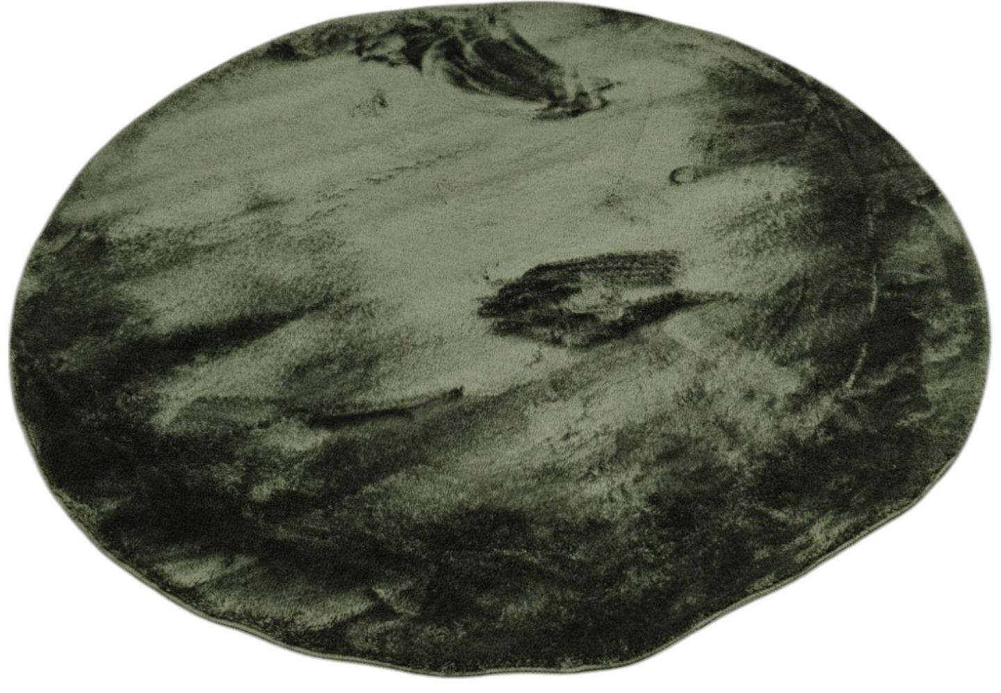 Velour vaip, ümar, 160 cm, roheline