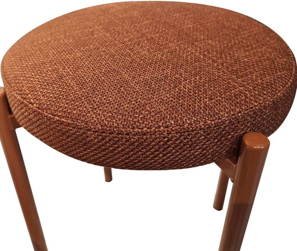 Style taburet, pruun tekstiil