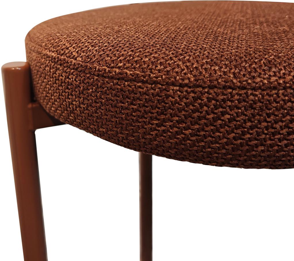 Style taburet, pruun tekstiil