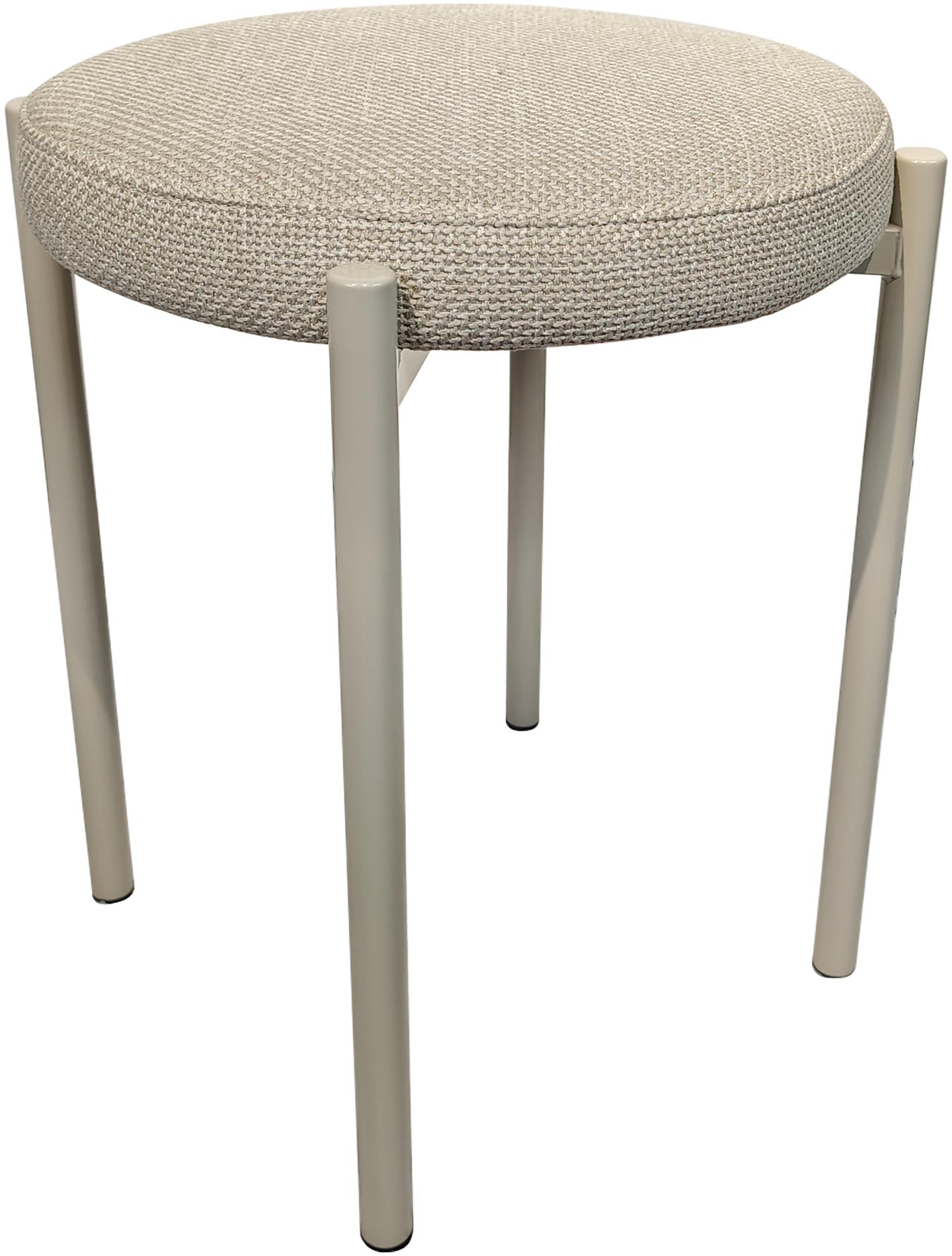 Style taburet, beež tekstiil