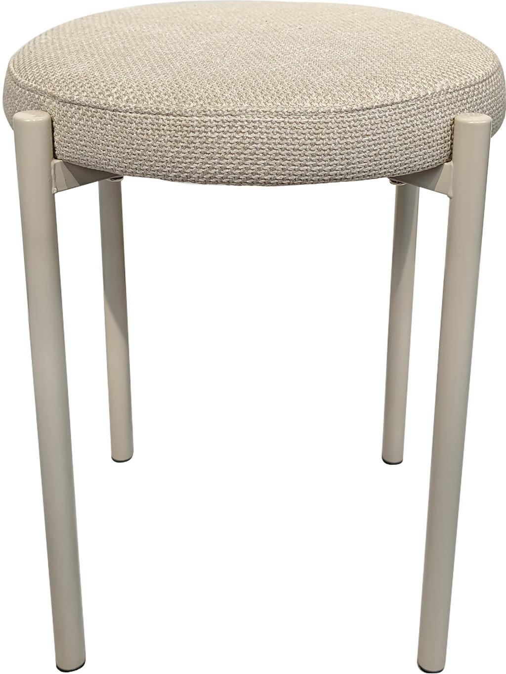 Style taburet, beež tekstiil