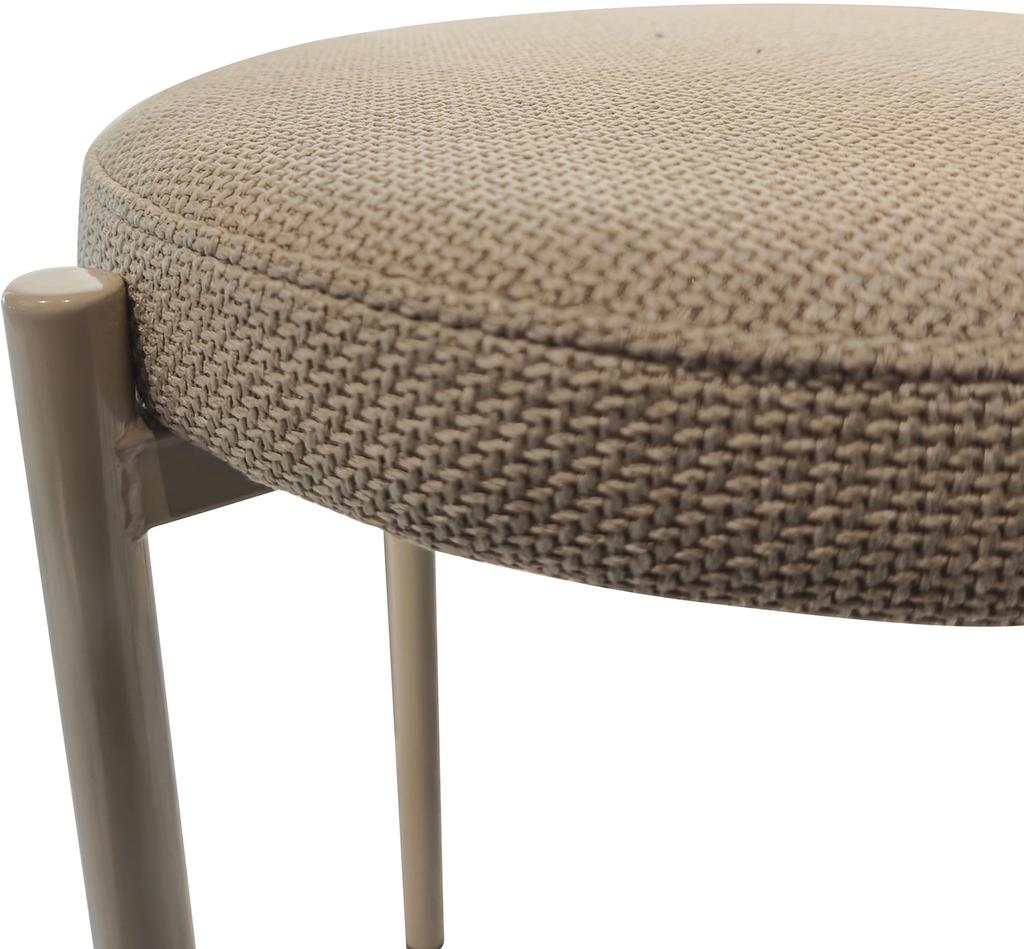 Style taburet, beež tekstiil