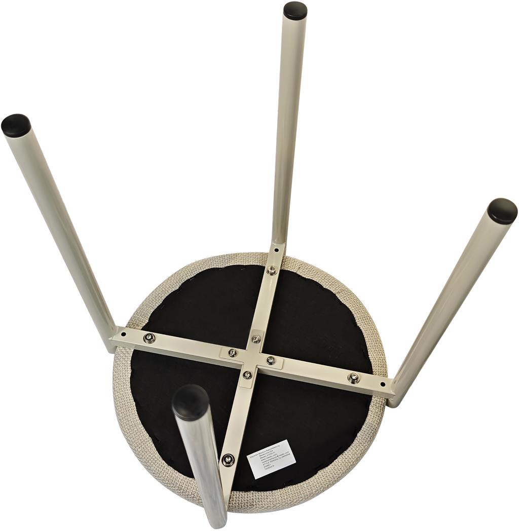 Style taburet, beež tekstiil