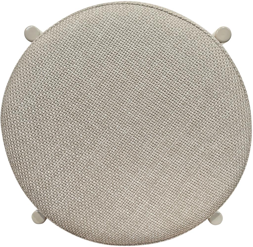 Style taburet, beež tekstiil