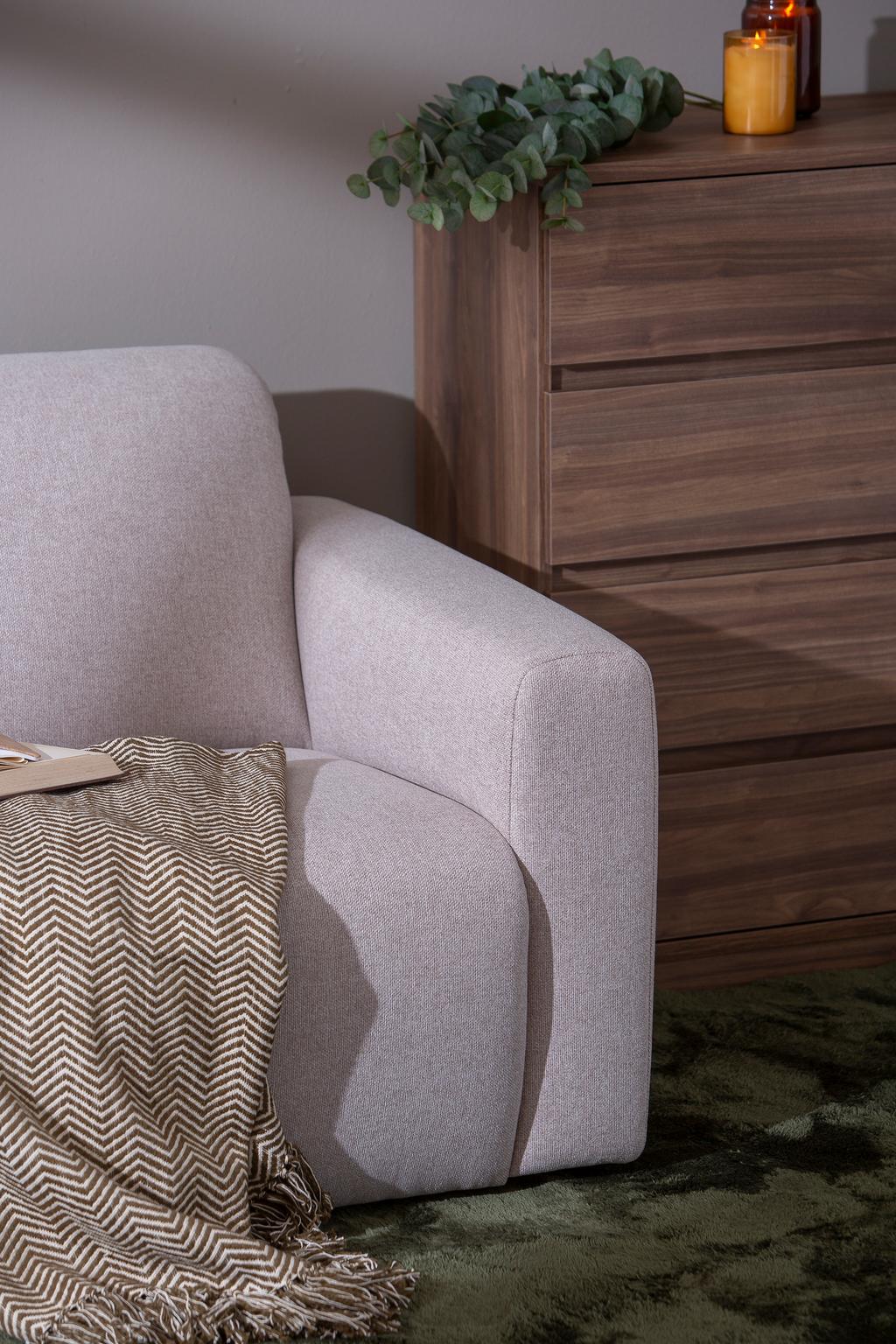 Basel 2-kohaline diivan, Austin 02, beež