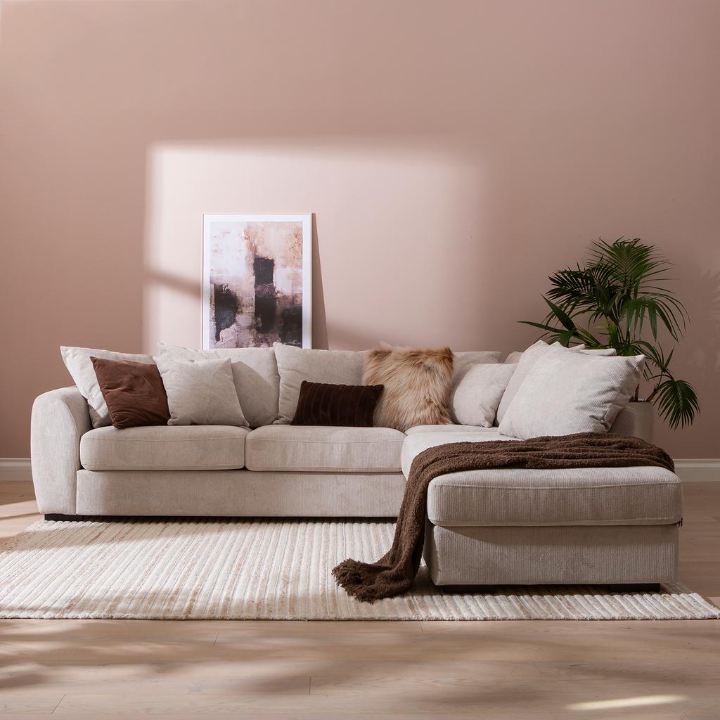 Haave avatud nurgaga diivan (parem), beež