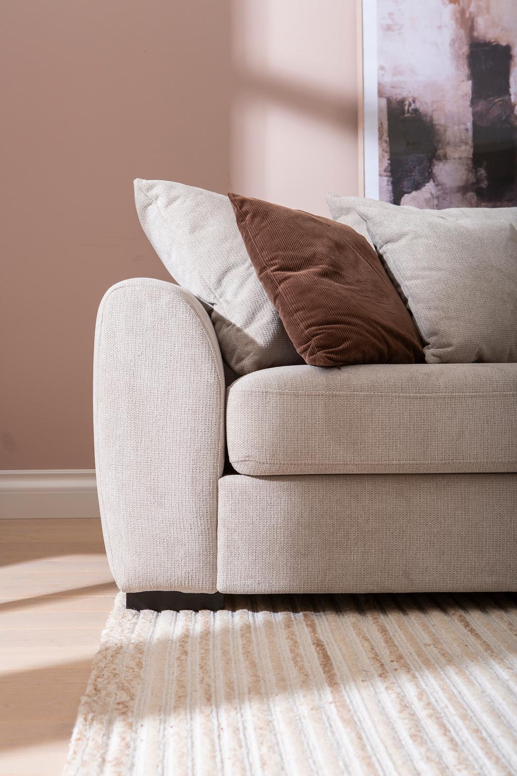 Haave avatud nurgaga diivan (parem), beež