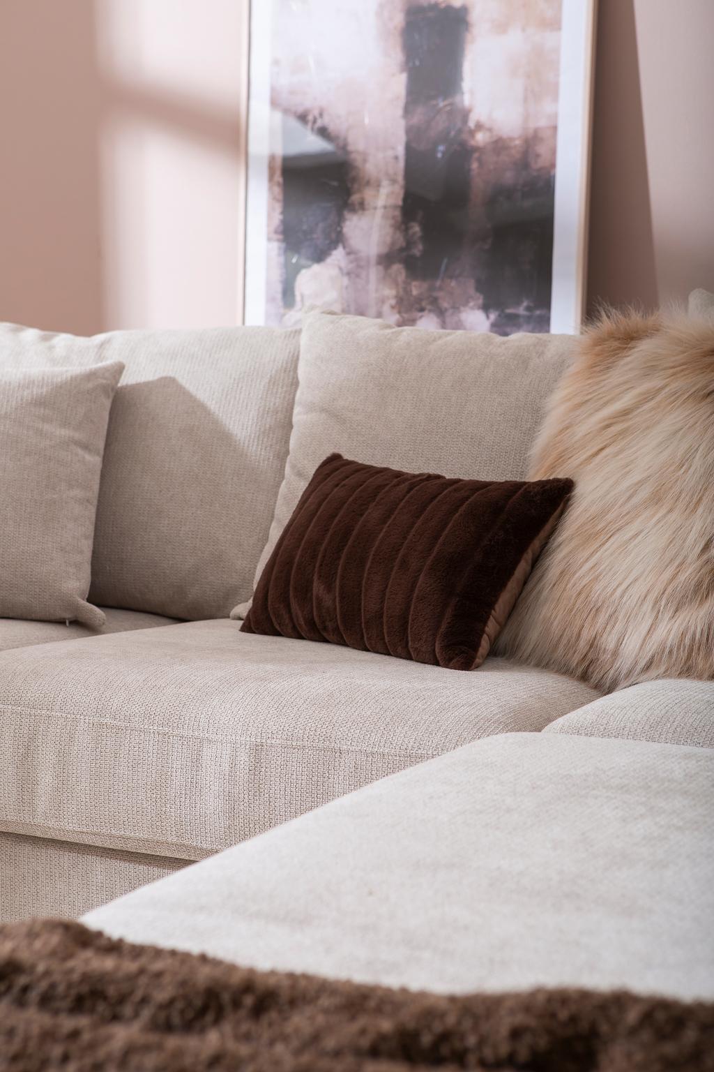 Haave avatud nurgaga diivan (parem), beež