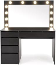Pisipilt: Hollywood meigilaud, XL, valgustusega, must