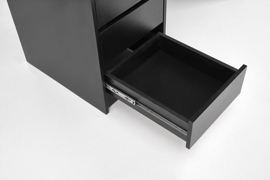 Hollywood meigilaud, XL, valgustusega, must