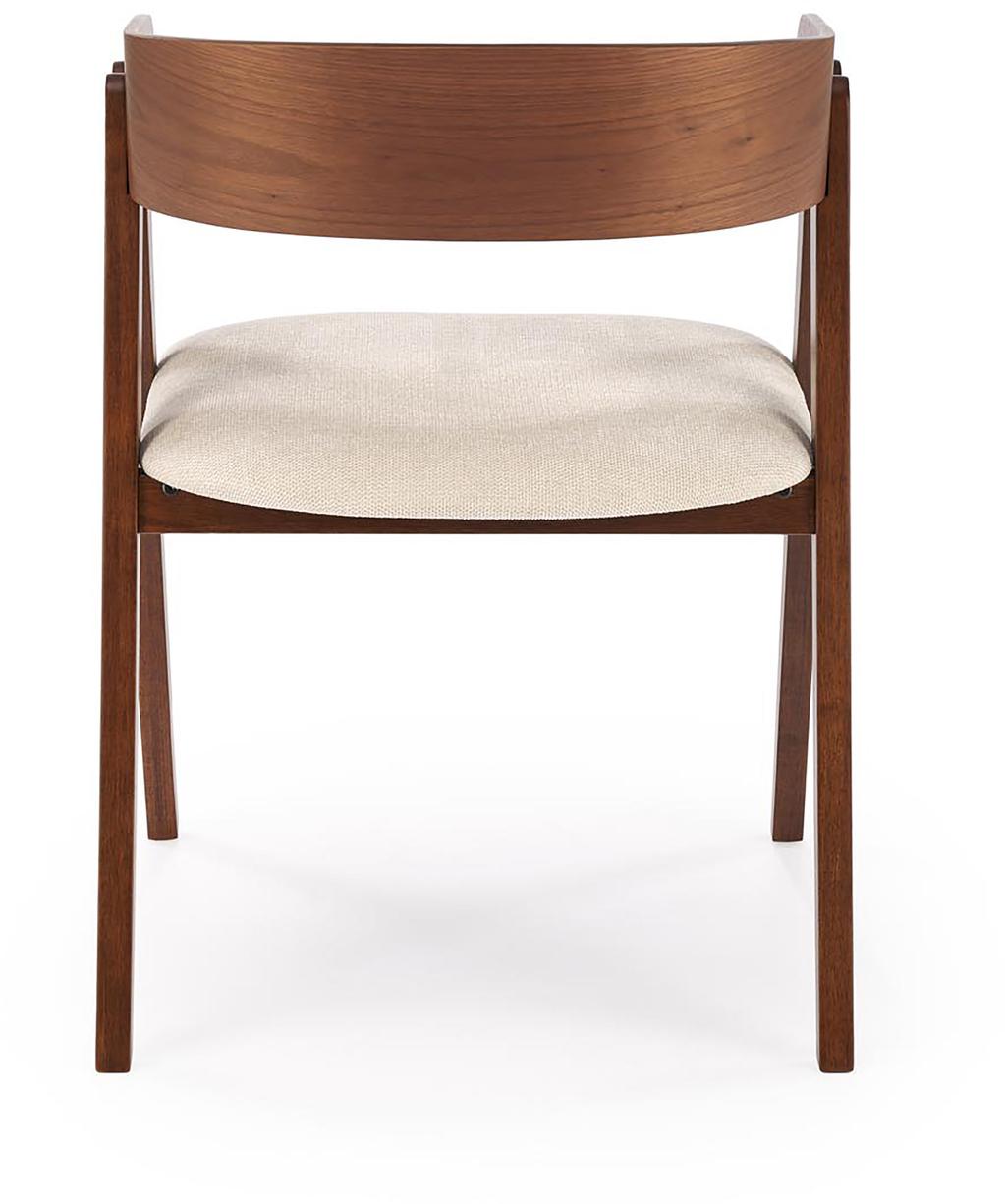 Jodie söögitool, pähkel/beež