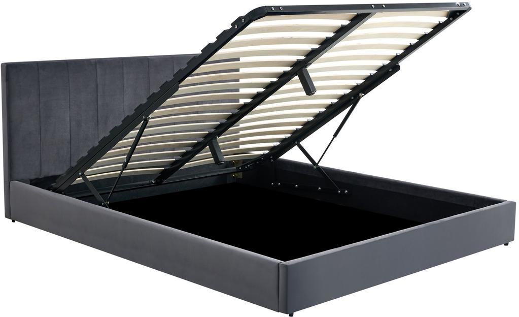 Katarina voodiraam pesukastiga, 160x200 cm, hall