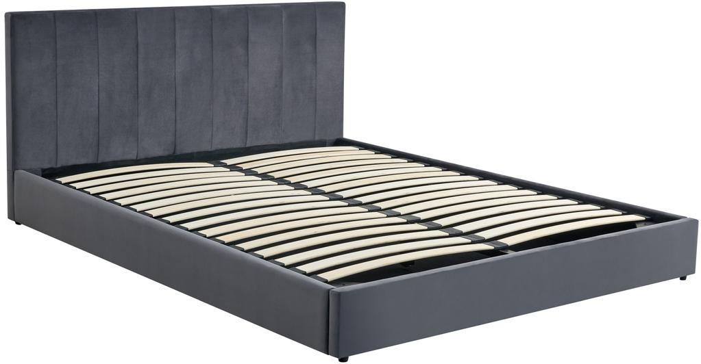 Katarina voodiraam pesukastiga, 160x200 cm, hall