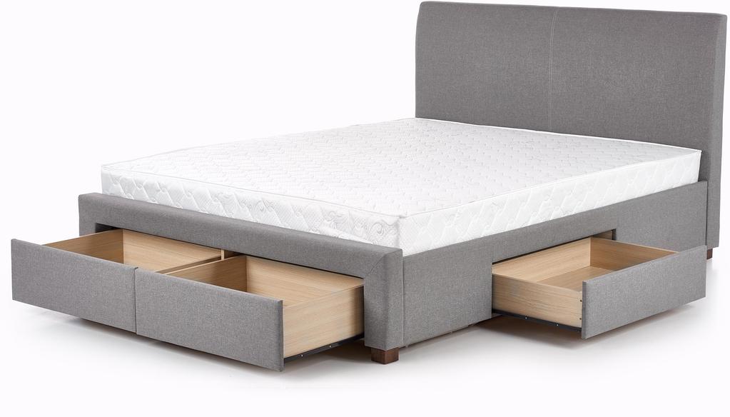 Veera voodiraam pesusahtlitega, 160x200 cm, hall