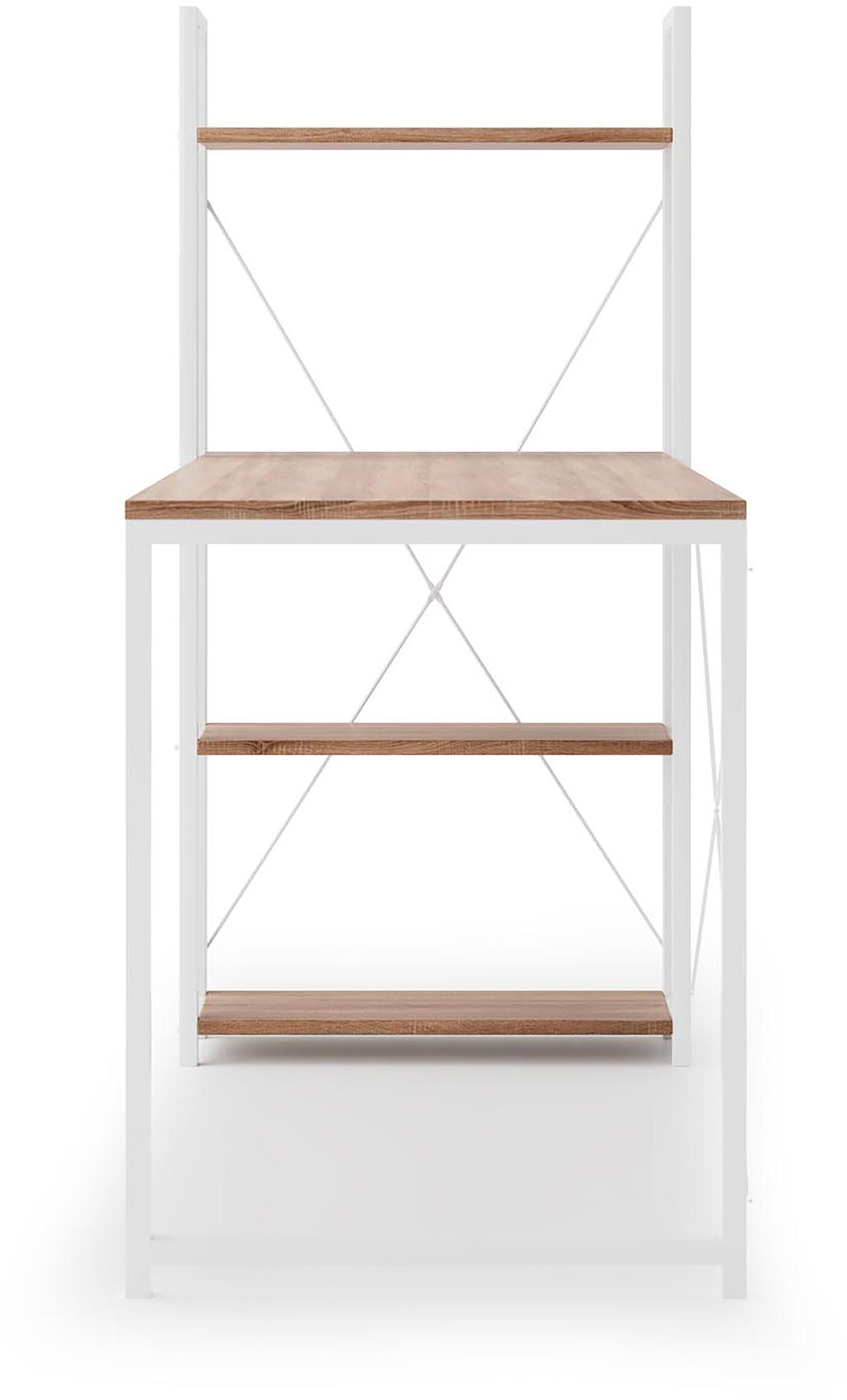 Corin kontorilaud avatud panipaikadega