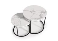 Pisipilt: Luna laudade komplekt, valge marmor