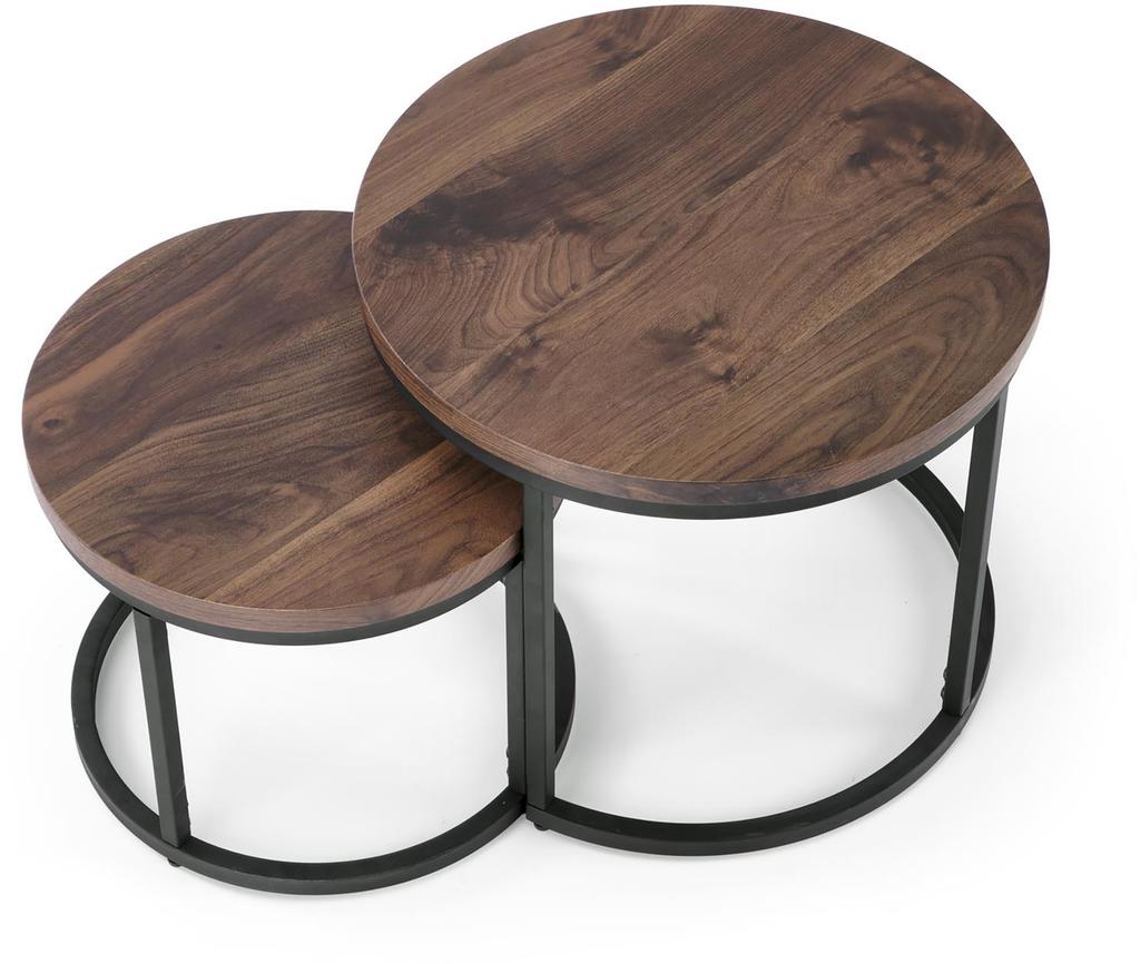 Luna laudade komplekt, pähkel