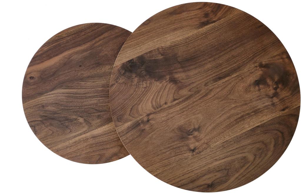 Luna laudade komplekt, pähkel