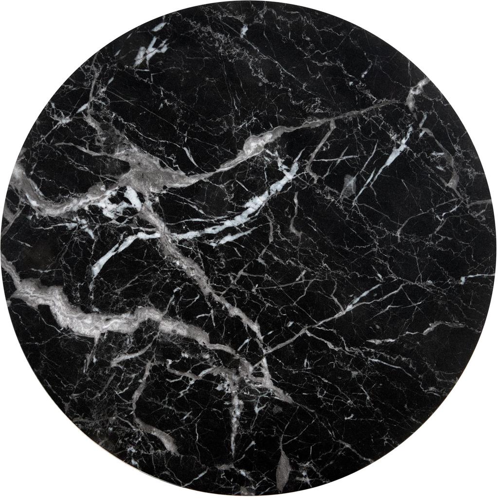 Luna laudade komplekt, must marmor