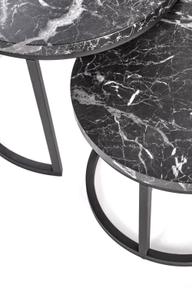 Pisipilt: Luna laudade komplekt, must marmor