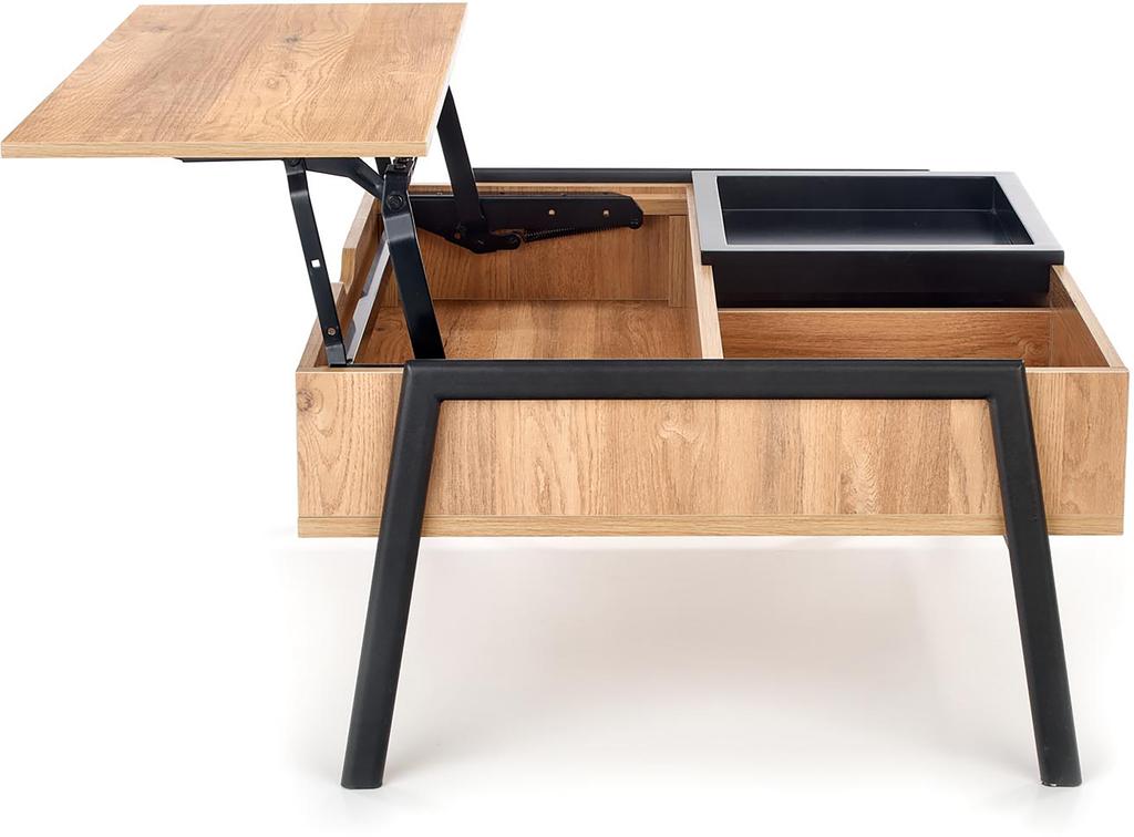 Rhea diivanilaud panikaikadega, tammespoon/must