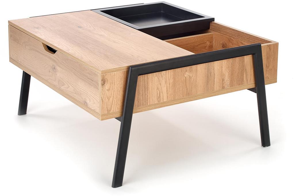 Rhea diivanilaud panikaikadega, tammespoon/must