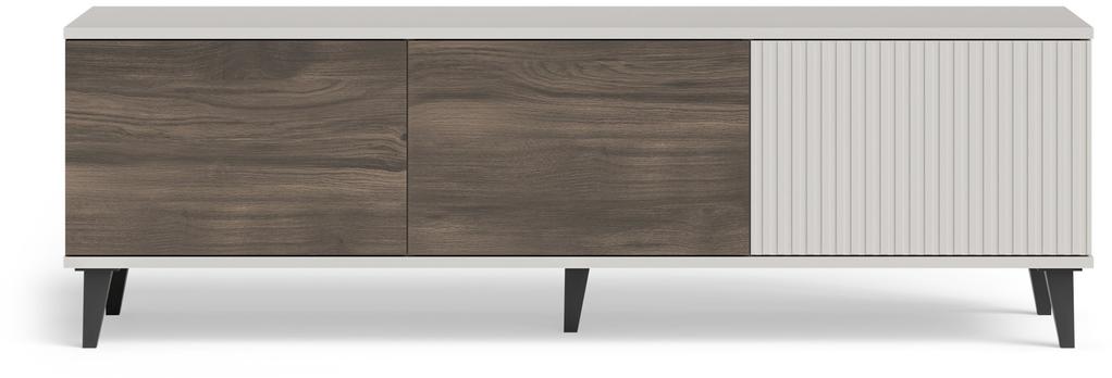 Evelyn tv-alus, kolm ust, 150 cm, pähkel/kašmiir