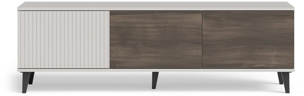 Evelyn tv-alus, kolm ust, 150 cm, pähkel/kašmiir