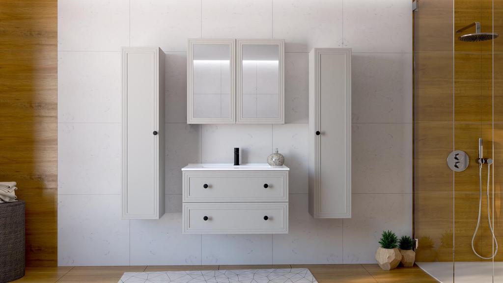 Luoto vannitoa valamukapp, 80 cm, kašmiir