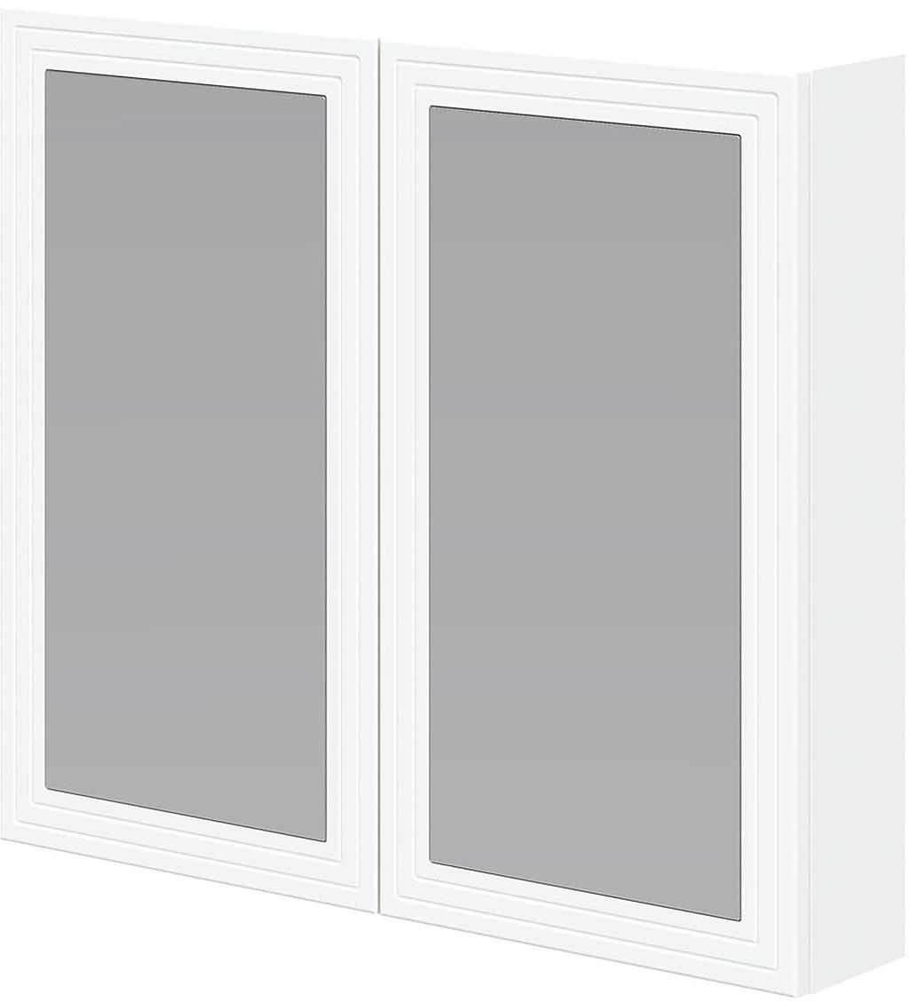 Luoto peegelkapp, 80 cm, valge