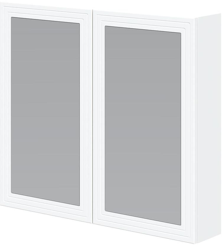 Luoto peegelkapp, 80 cm, valge