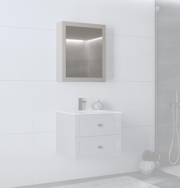 Luoto vannitoa peegelkapp, 60 cm, kašmiir