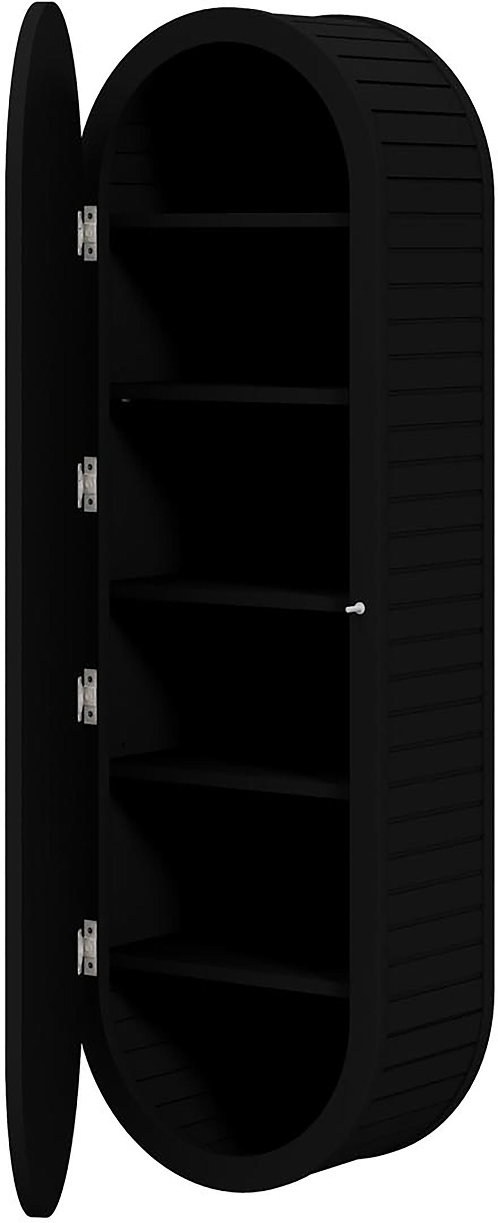 Loiske vannitoa seinakapp, must