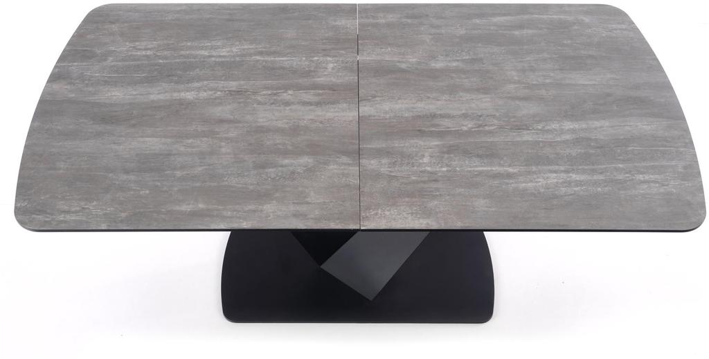 Atlas söögilaud, pikendatav, must/hall