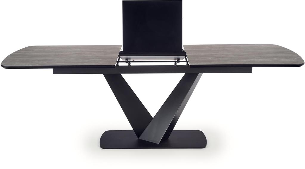 Atlas söögilaud, pikendatav, must/hall