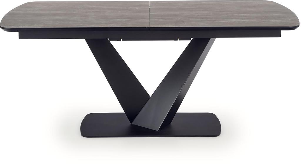 Atlas söögilaud, pikendatav, must/hall