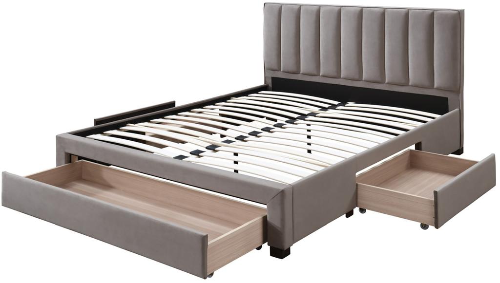 Helmi voodiraam, pesusahtlitega, beež