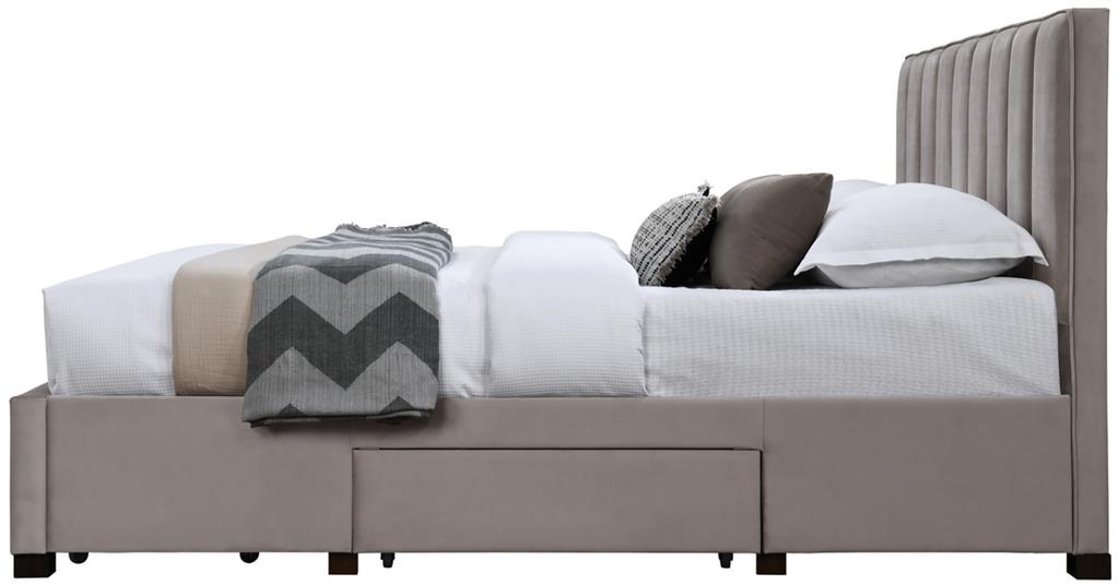 Helmi voodiraam, pesusahtlitega, beež