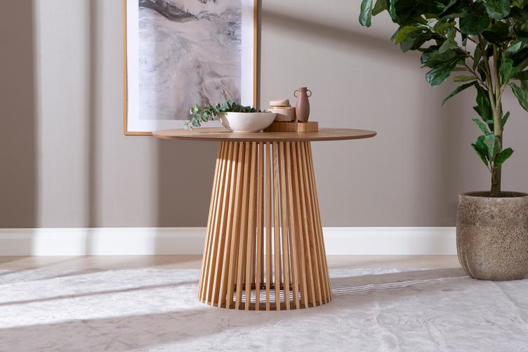 Lyon söögilaud, ümar, 100 cm, tammespoon