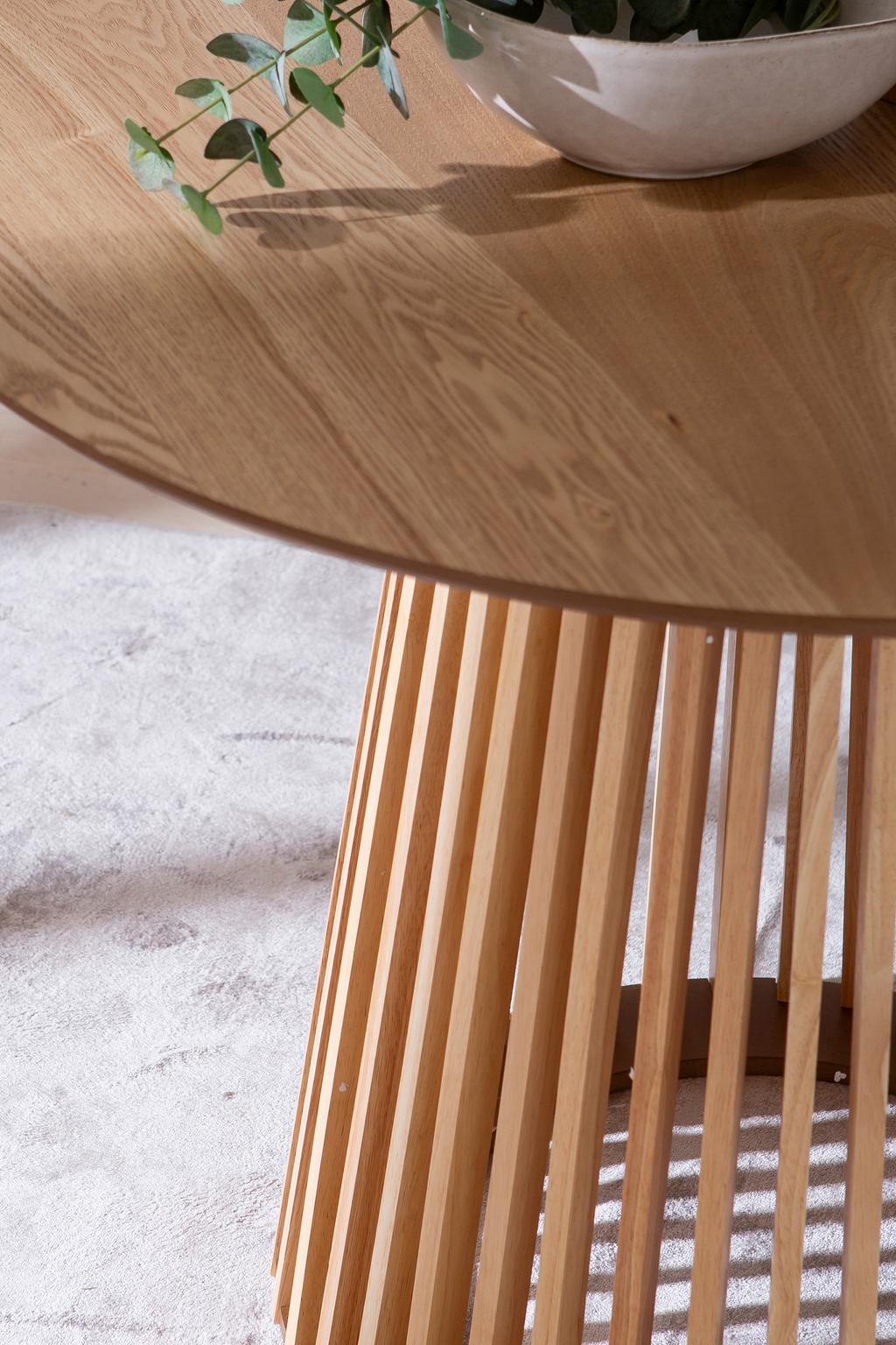 Lyon söögilaud, ümar, 100 cm, tammespoon