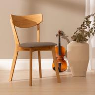 Pisipilt: Ekholmen söögitool, õlitatud tamm / hall kangas