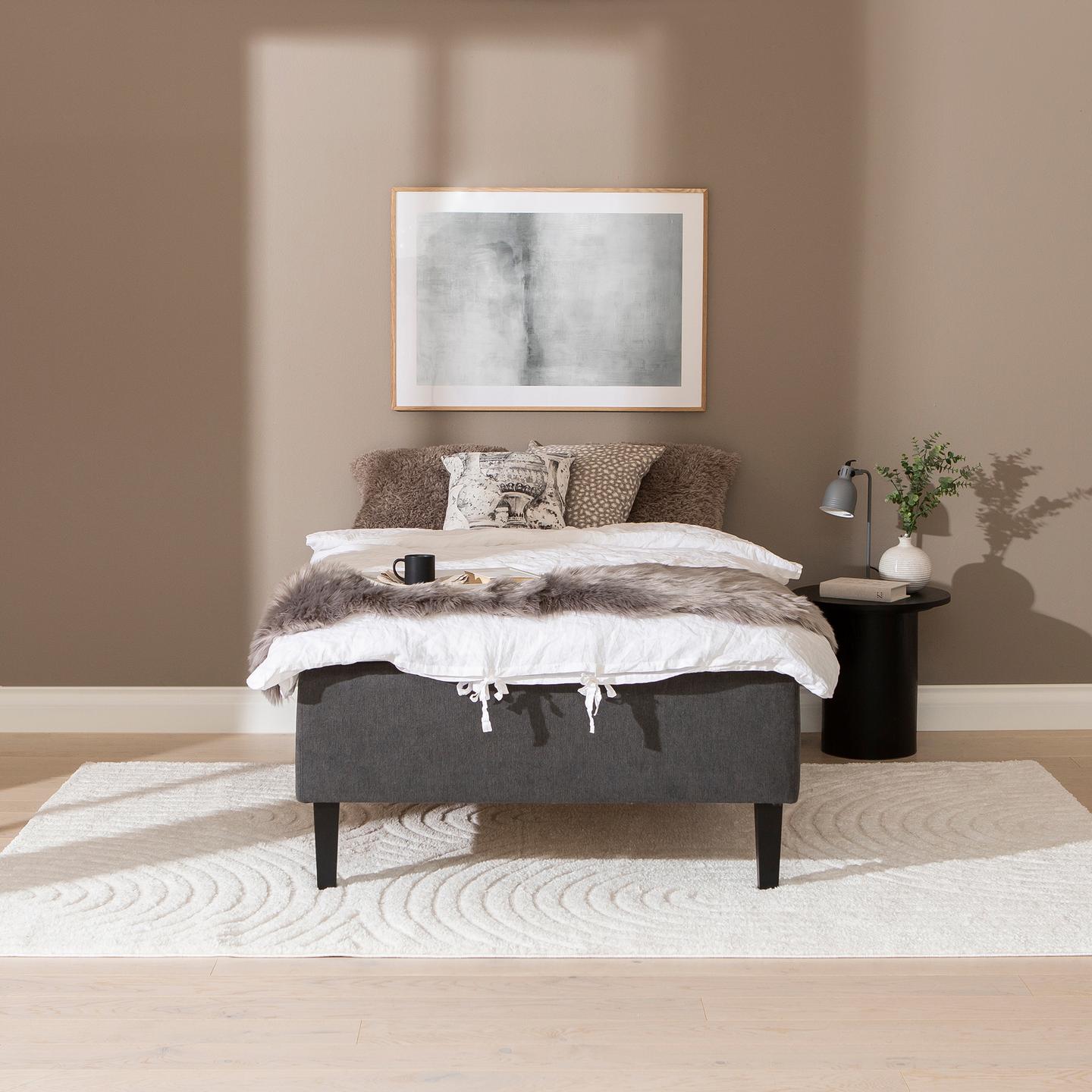 Moon Gold kušett, 120x200 cm, visco, Primo 96, antratsiit